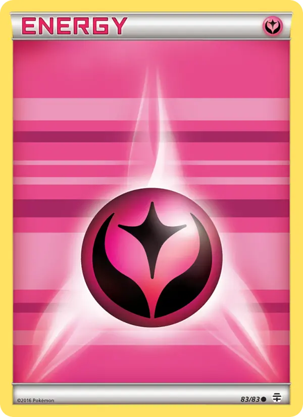 Fairy Energy Common Pokemon card #83 from Generations