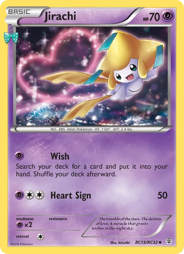 Jirachi Uncommon Pokemon card #RC13 from Generations