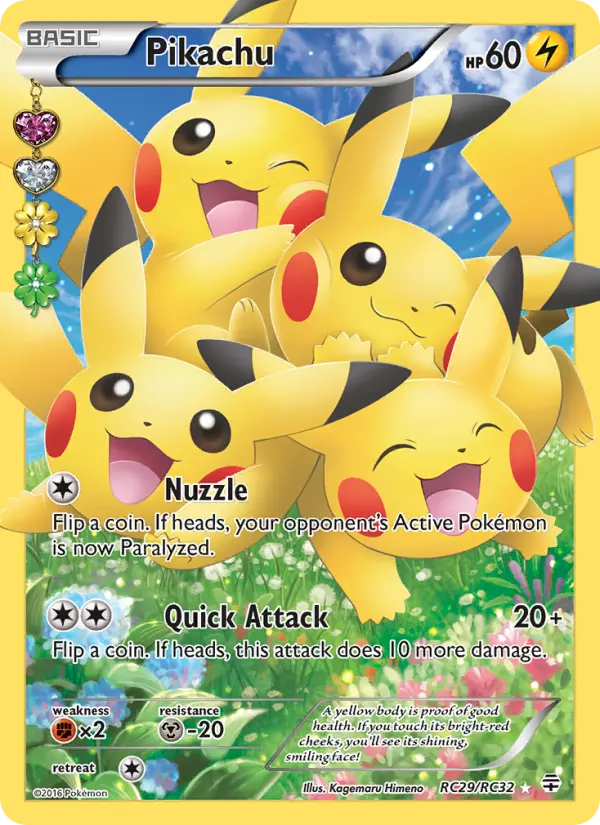 Pikachu Ultra Rare Pokemon card #RC29 from Generations