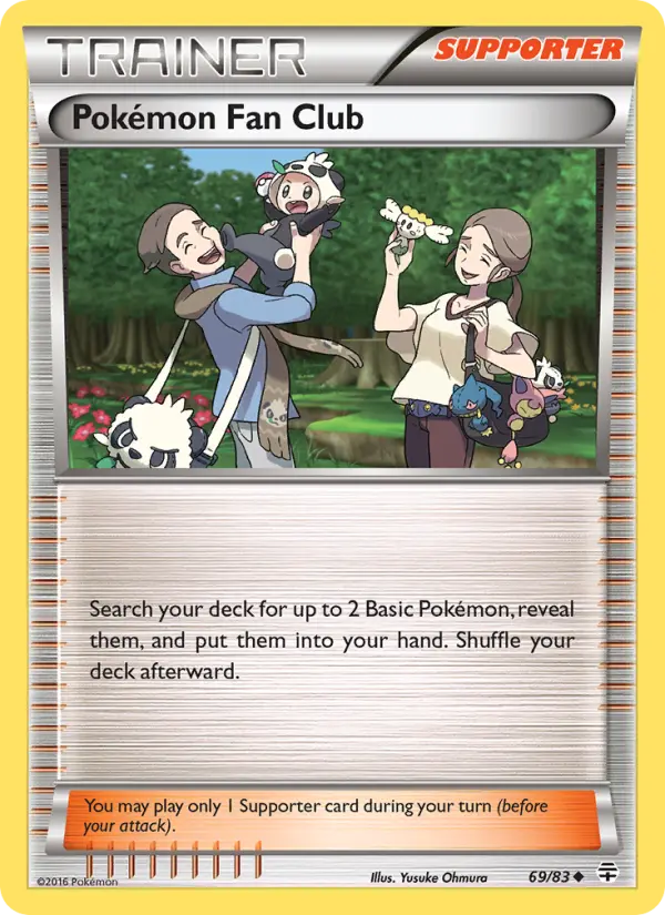 Pokémon Fan Club Uncommon Pokemon card #69 from Generations
