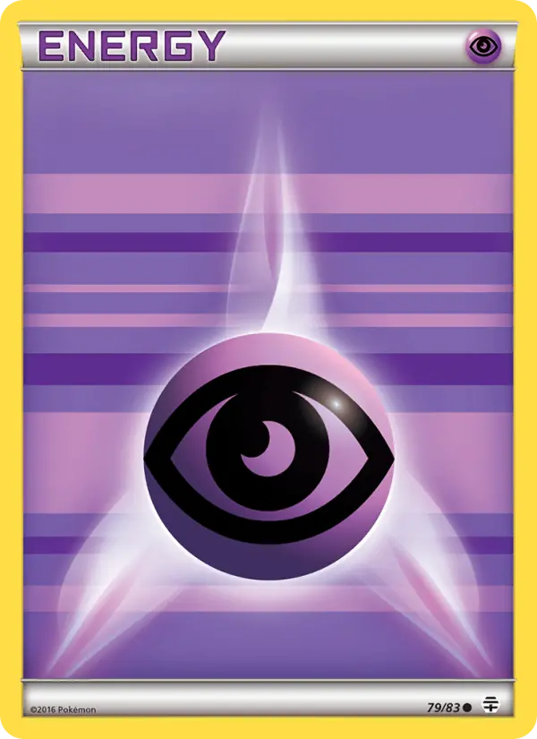 Psychic Energy Common Pokemon card #79 from Generations