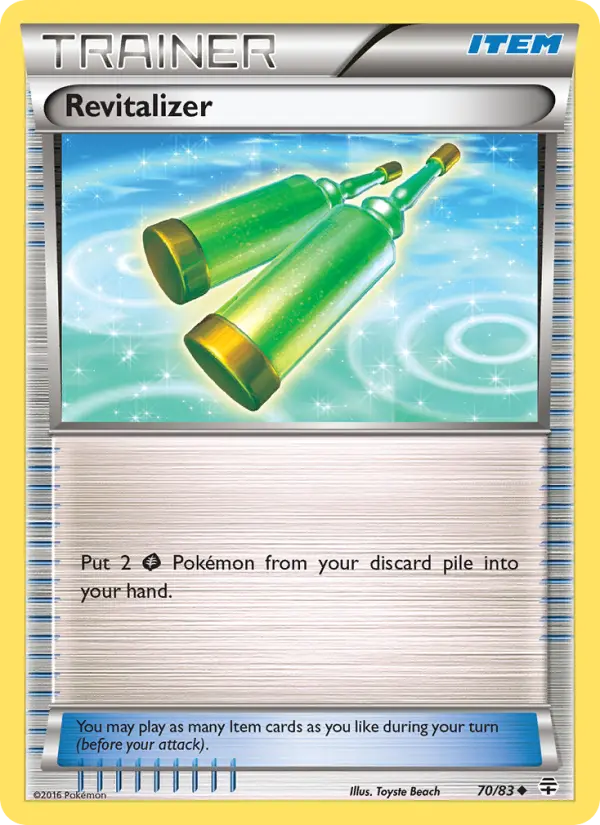Revitalizer Uncommon Pokemon card #70 from Generations