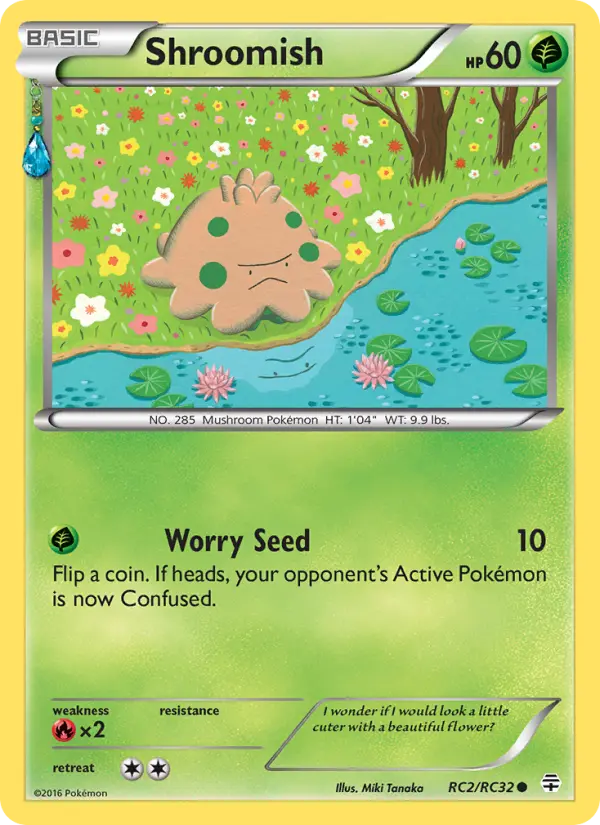 Shroomish Common Pokemon card #RC2 from Generations