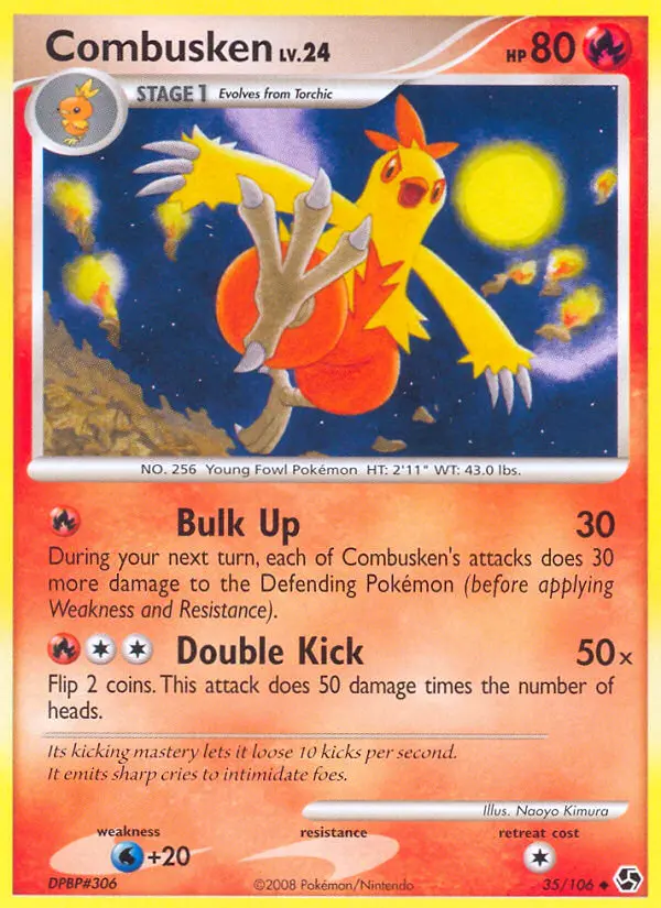 Combusken Uncommon Pokemon card #35 from Great Encounters