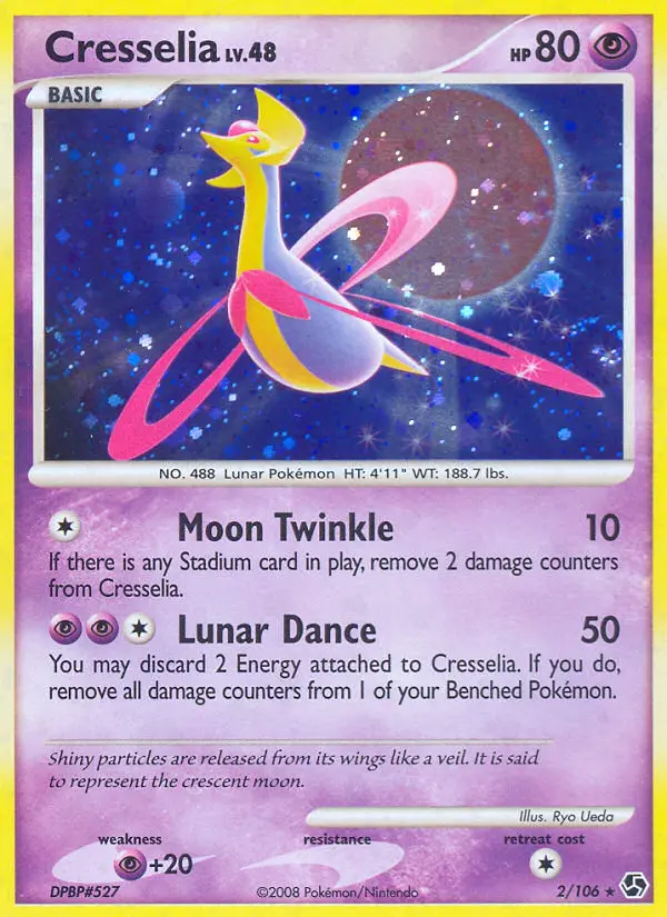 Cresselia Rare Holo Pokemon card #2 from Great Encounters