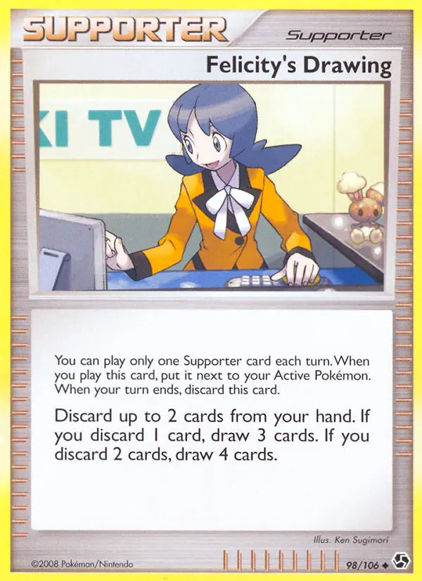 Felicity's Drawing Uncommon Pokemon card #98 from Great Encounters