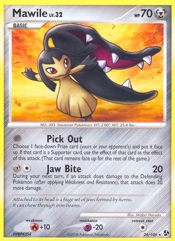 Mawile Rare Pokemon card #24 from Great Encounters