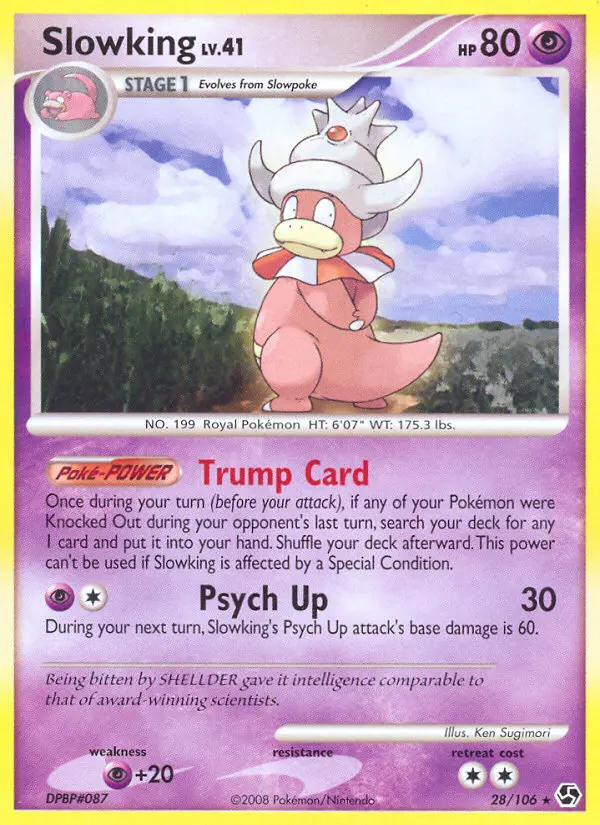 Slowking Rare Pokemon card #28 from Great Encounters