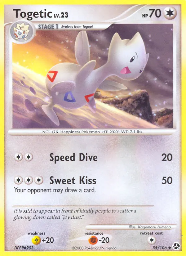 Togetic Uncommon Pokemon card #55 from Great Encounters