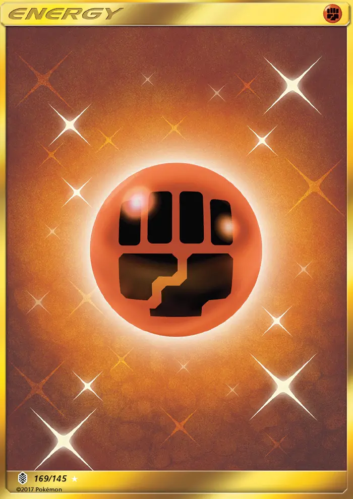 Fighting Energy Secret Rare Pokemon card #169 from Guardians Rising