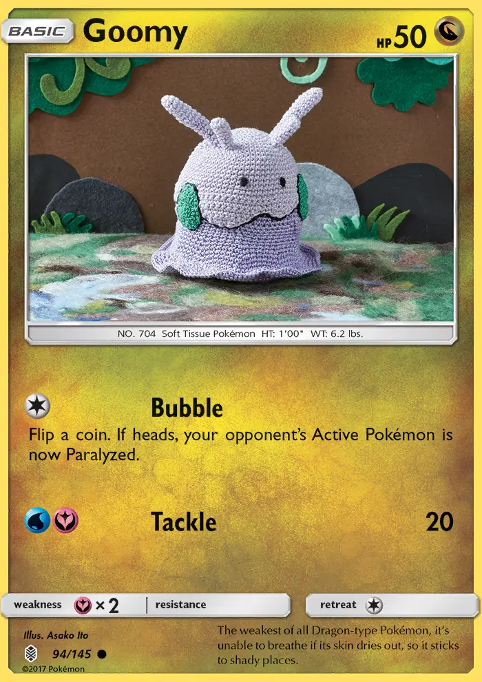 Goomy Common Pokemon card #94 from Guardians Rising