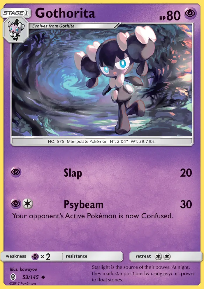 Gothorita Uncommon Pokemon card #53 from Guardians Rising
