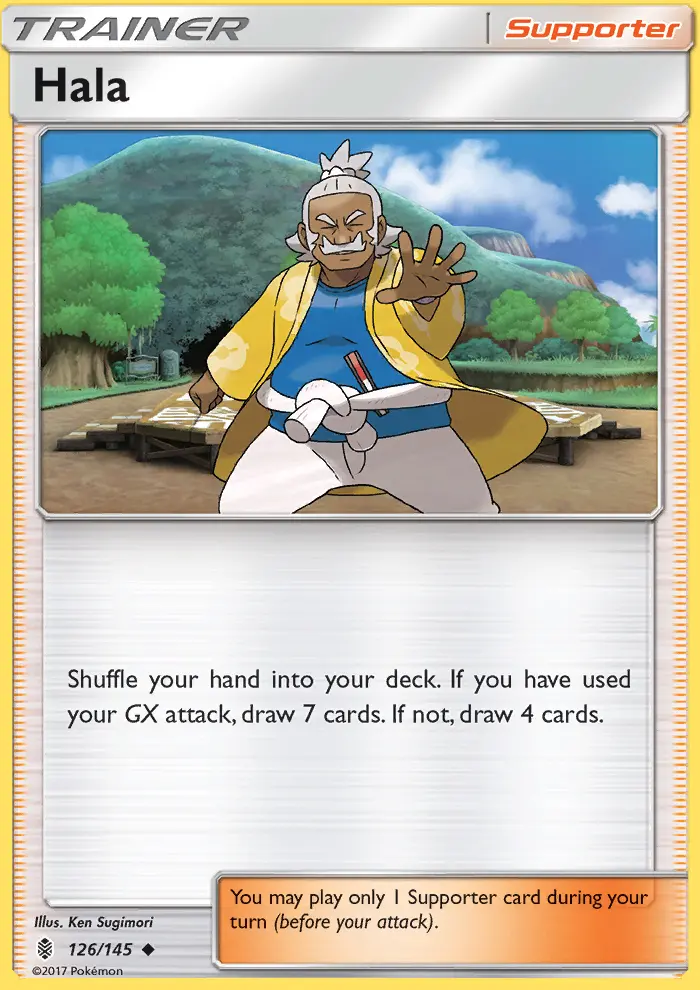 Hala Uncommon Pokemon card #126 from Guardians Rising