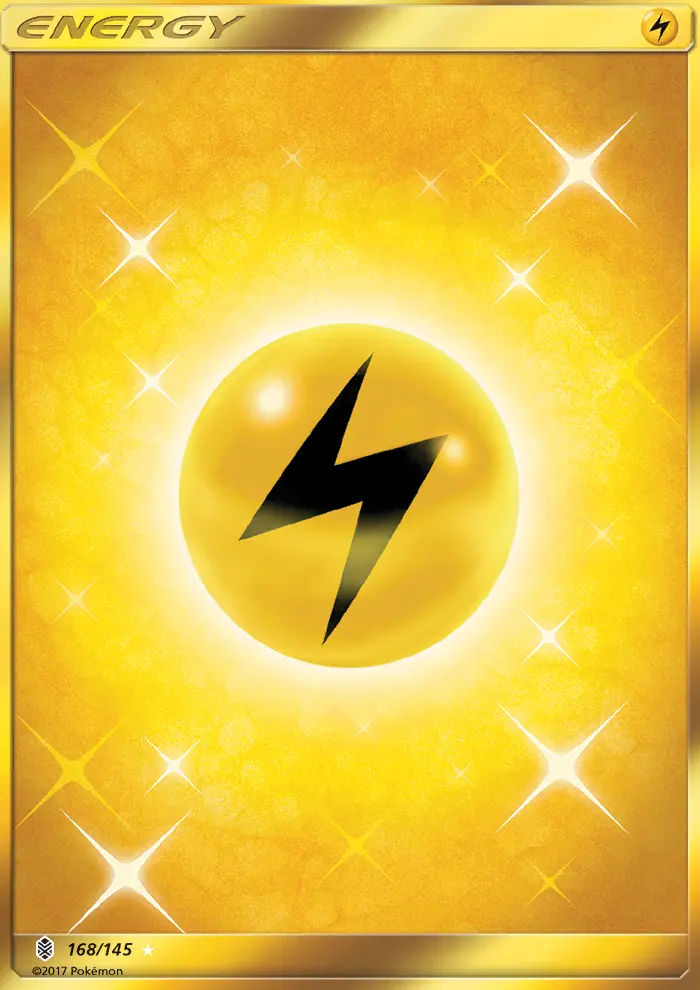 Lightning Energy Secret Rare Pokemon card #168 from Guardians Rising
