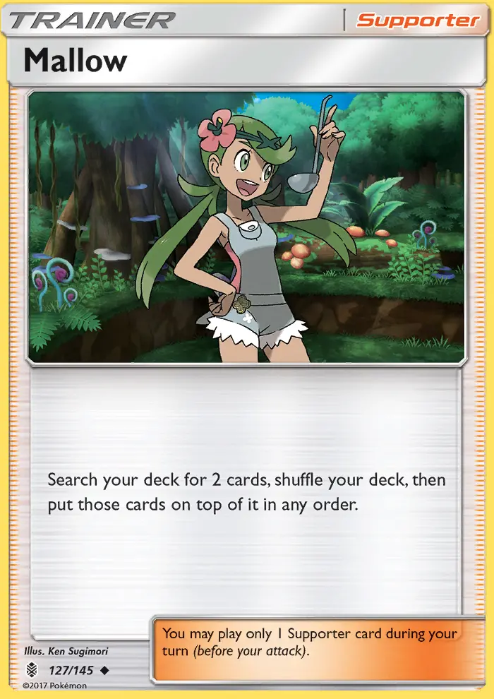 Mallow Uncommon Pokemon card #127 from Guardians Rising