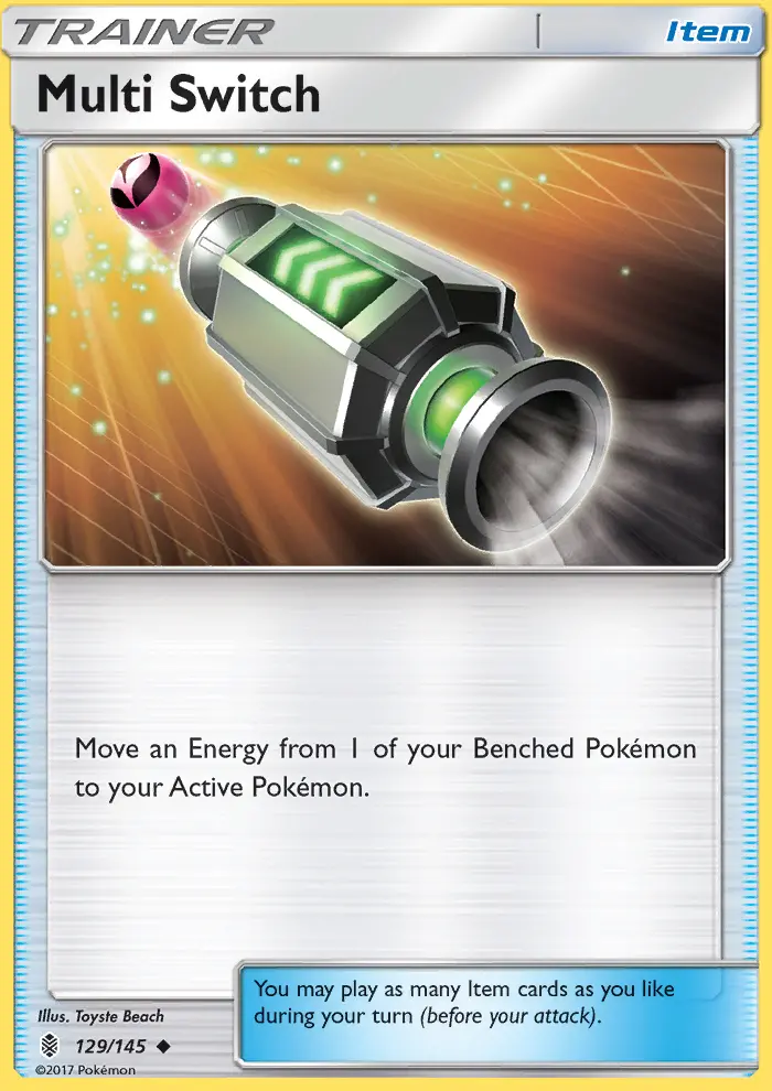 Multi Switch Uncommon Pokemon card #129 from Guardians Rising