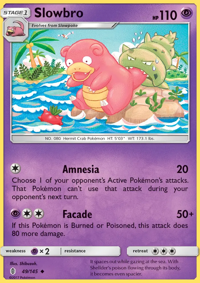 Slowbro Uncommon Pokemon card #49 from Guardians Rising