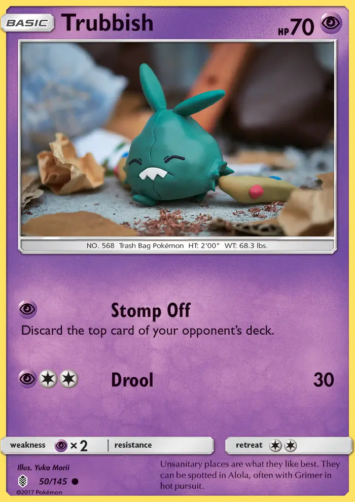 Trubbish Common Pokemon card #50 from Guardians Rising