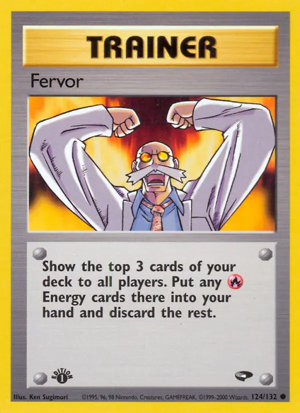 Fervor Common Pokemon card #124 from Gym Challenge