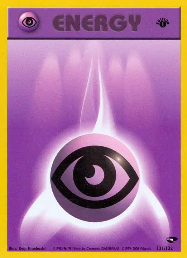 Psychic Energy Common Pokemon card #131 from Gym Challenge