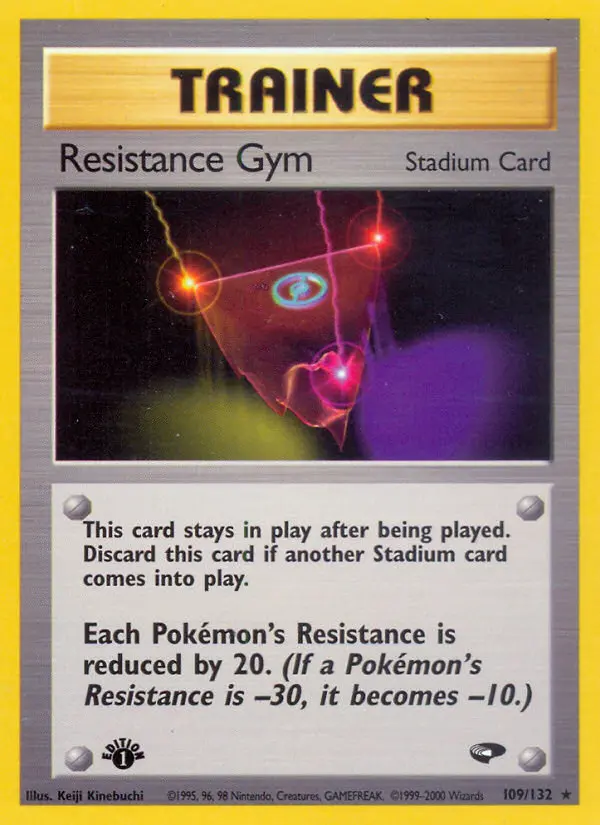 Resistance Gym Rare Pokemon card #109 from Gym Challenge