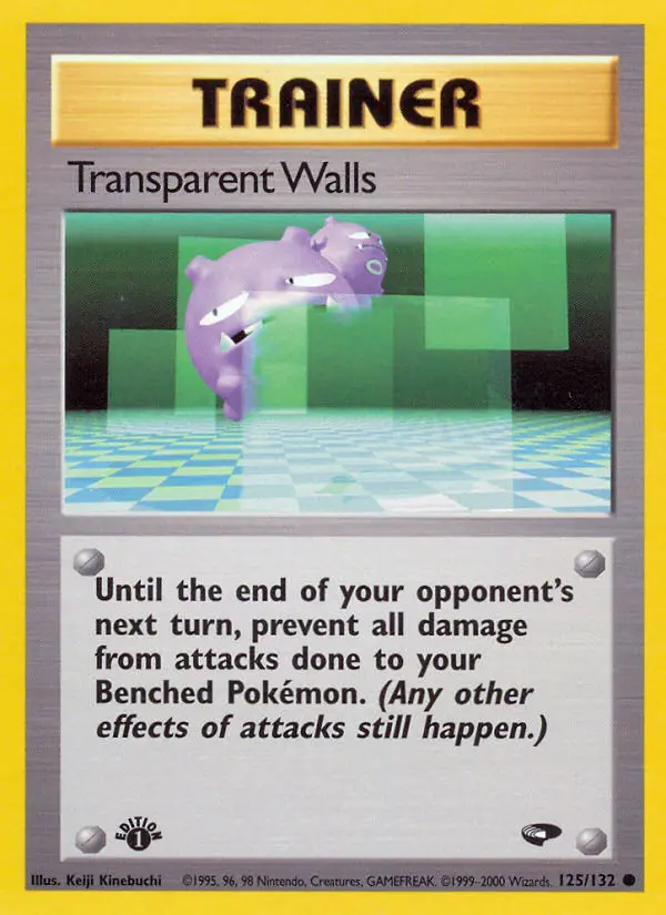 Transparent Walls Common Pokemon card #125 from Gym Challenge
