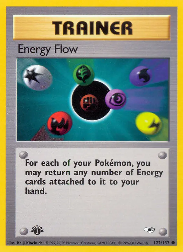 Energy Flow Common Pokemon card #122 from Gym Heroes