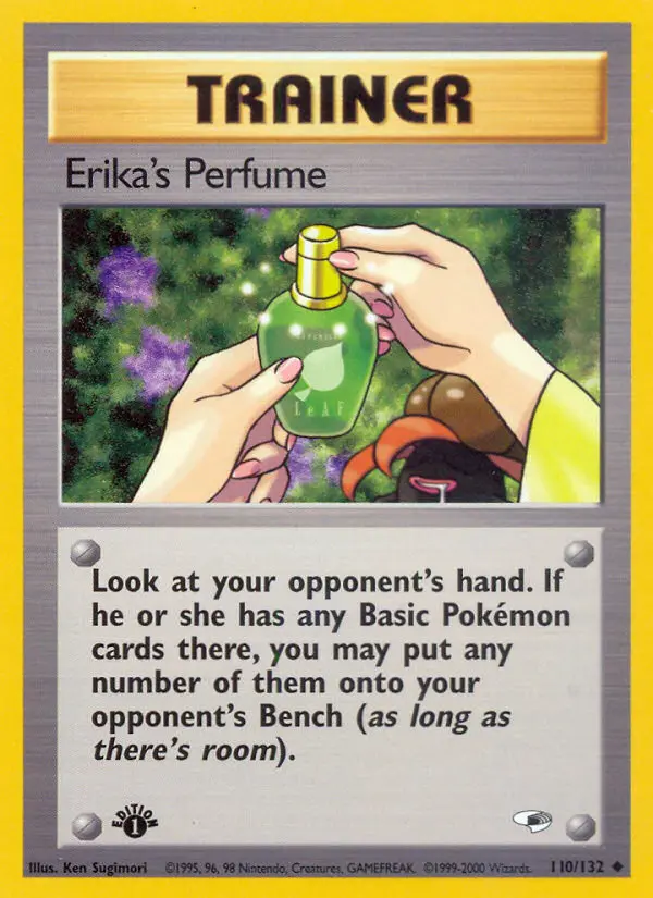 Erika's Perfume Uncommon Pokemon card #110 from Gym Heroes