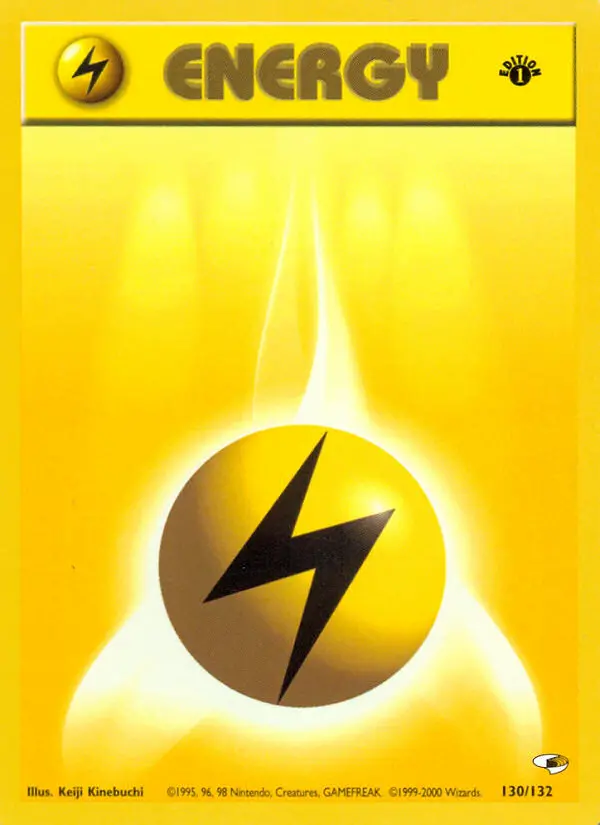 Lightning Energy Common Pokemon card #130 from Gym Heroes
