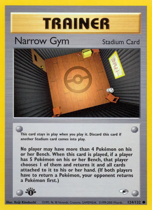 Narrow Gym Common Pokemon card #124 from Gym Heroes