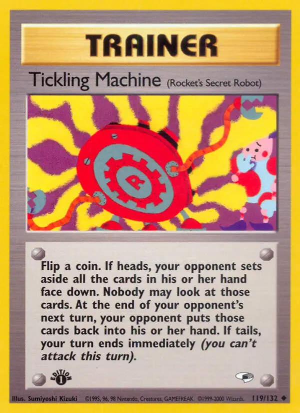 Tickling Machine Uncommon Pokemon card #119 from Gym Heroes