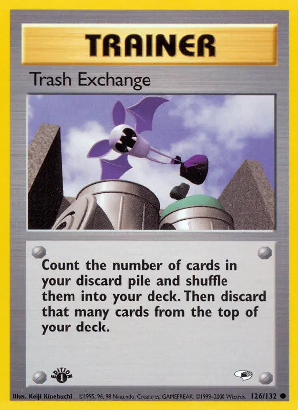 Trash Exchange Common Pokemon card #126 from Gym Heroes