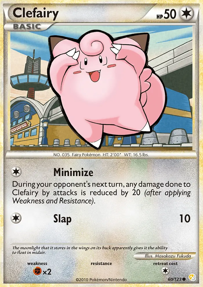 Clefairy Common Pokemon card #60 from HeartGold SoulSilver