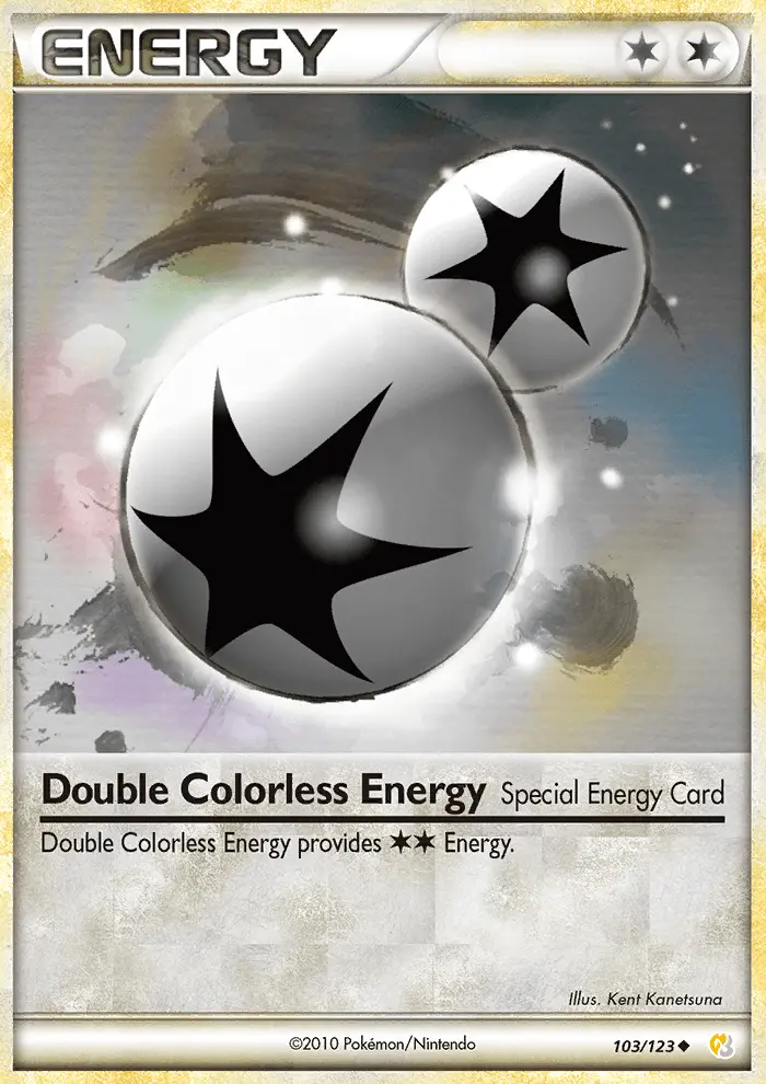 Double Colorless Energy Uncommon Pokemon card #103 from HeartGold SoulSilver