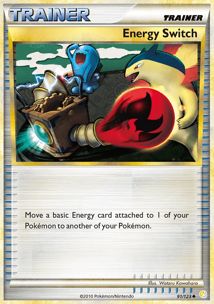 Energy Switch Uncommon Pokemon card #91 from HeartGold SoulSilver