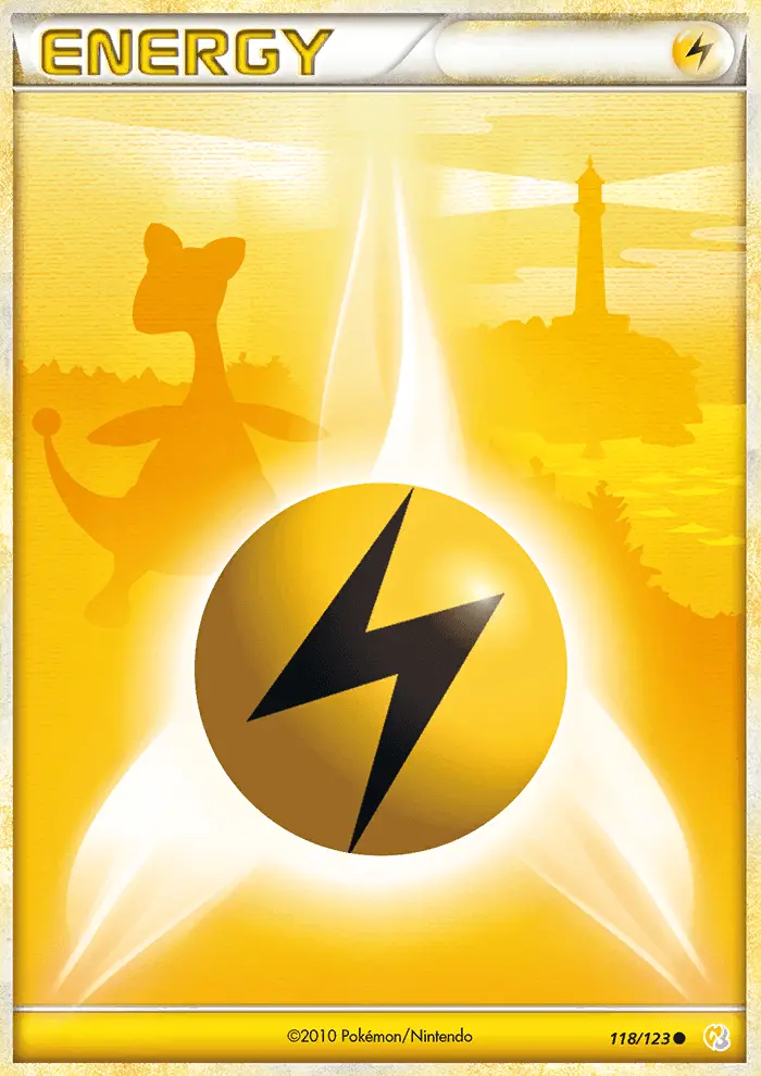 Lightning Energy Common Pokemon card #118 from HeartGold SoulSilver