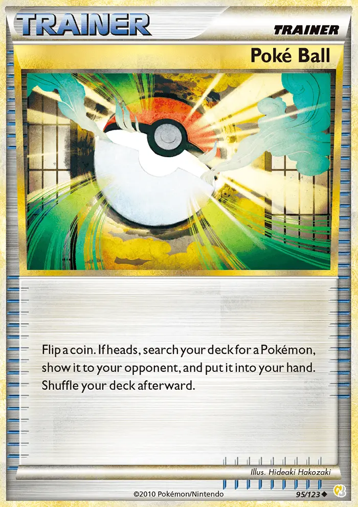 Poké Ball Uncommon Pokemon card #95 from HeartGold SoulSilver