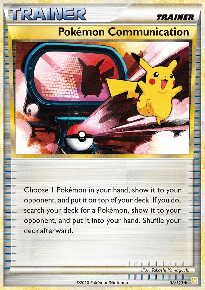 Pokémon Communication Uncommon Pokemon card #98 from HeartGold SoulSilver