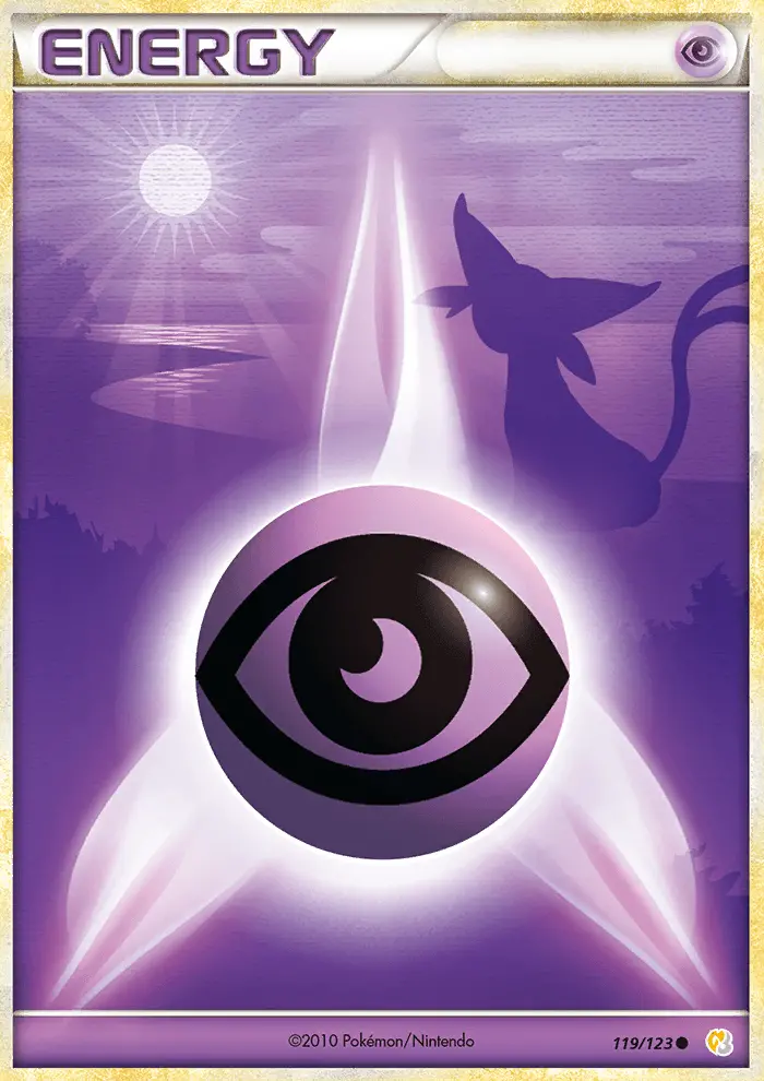 Psychic Energy Common Pokemon card #119 from HeartGold SoulSilver