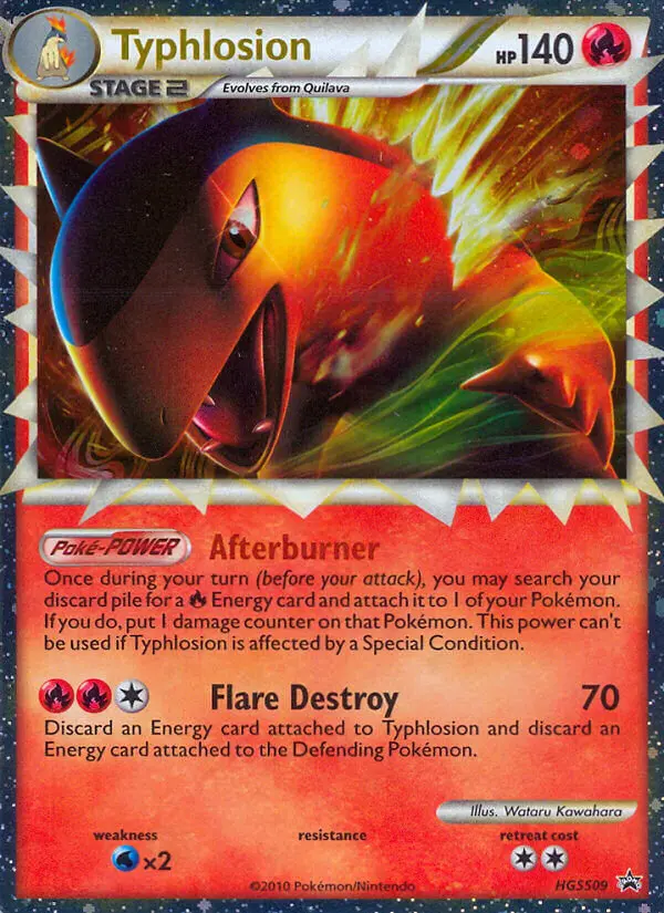Typhlosion Common Pokemon card #HGSS09 from HGSS Black Star Promos