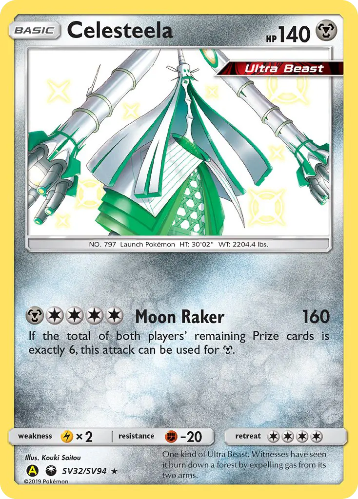 Celesteela Pokemon card artwork