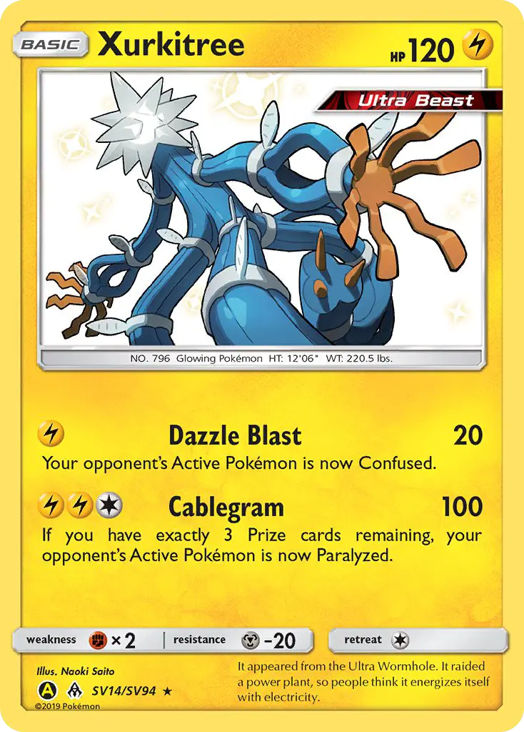 Xurkitree Pokemon card artwork