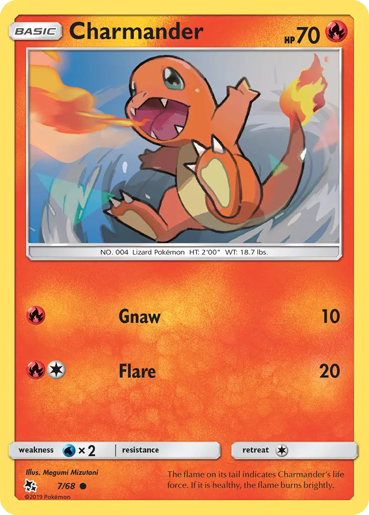 Charmander Common Pokemon card #7 from Hidden Fates