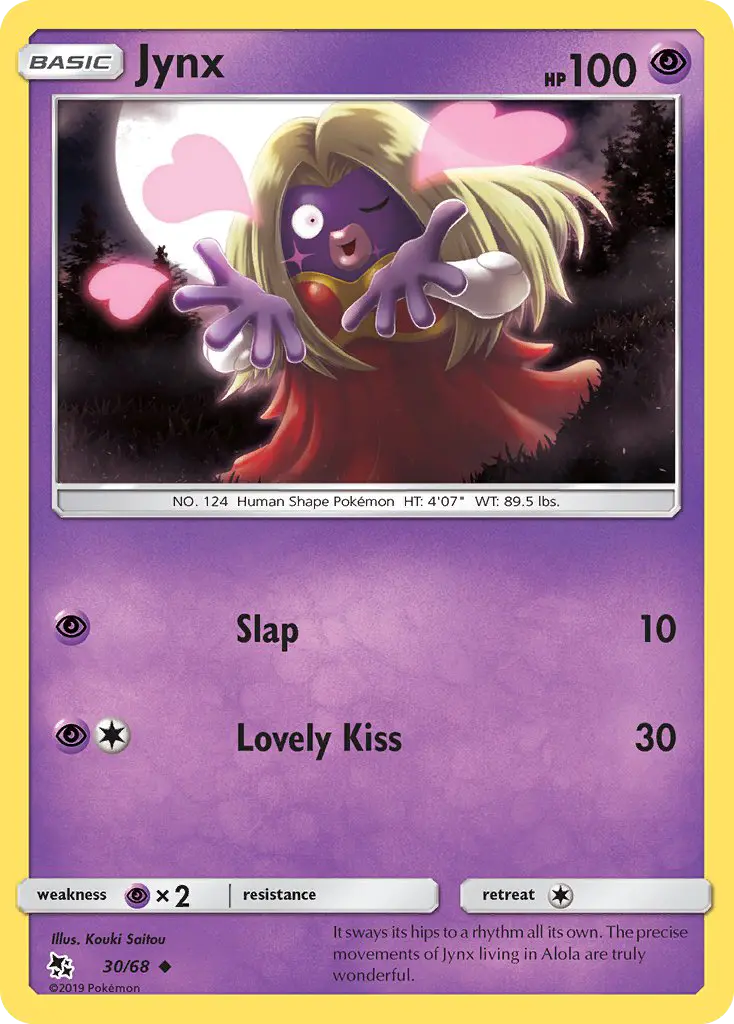 Jynx Uncommon Pokemon card #30 from Hidden Fates