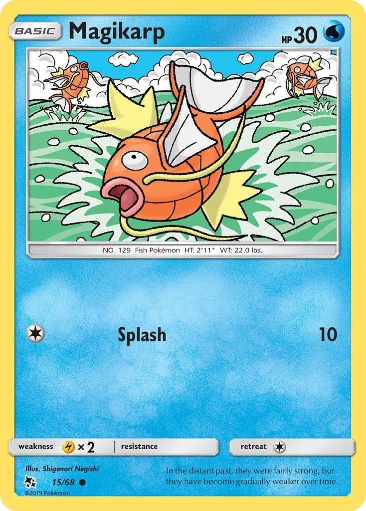 Magikarp Common Pokemon card #15 from Hidden Fates