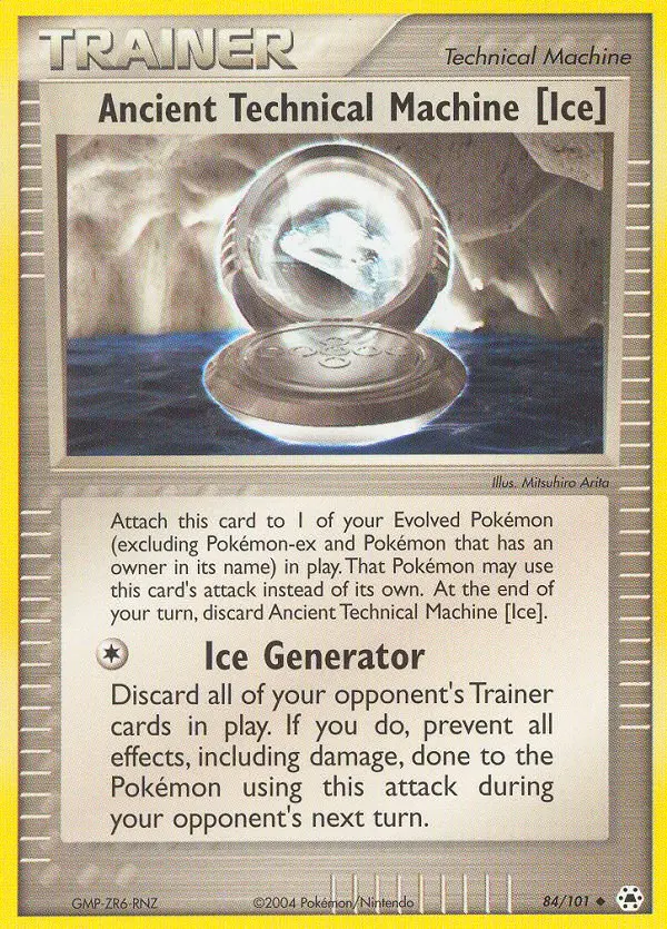 Ancient Technical Machine (Ice) Uncommon Pokemon card #84 from Hidden Legends