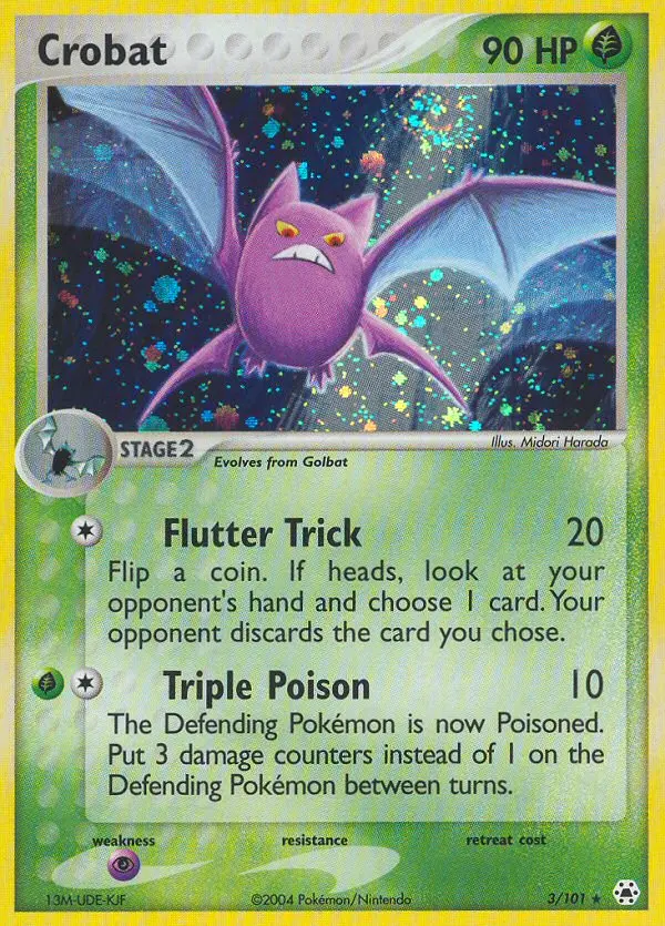 Crobat Rare Pokemon card #3 from Hidden Legends
