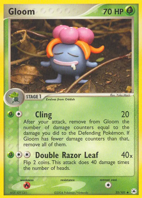 Gloom Uncommon Pokemon card #35 from Hidden Legends