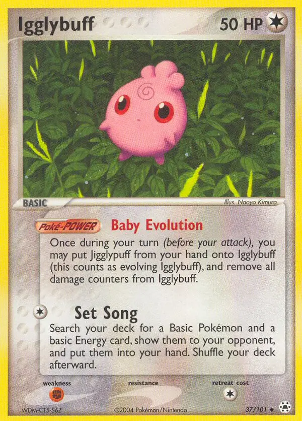 Igglybuff Uncommon Pokemon card #37 from Hidden Legends