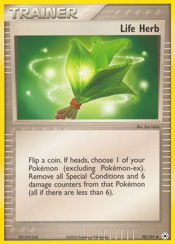Life Herb Uncommon Pokemon card #90 from Hidden Legends